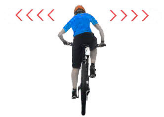 distancia del pedal al asiento de la bicicleta