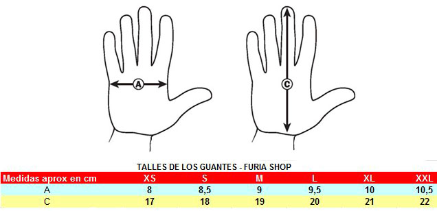 talle de los guantes de ciclismo talle de los guantes de ciclismo