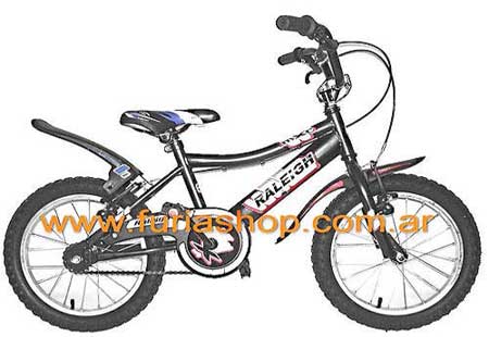 Bicicleta para nene rodado 16 Raleigh