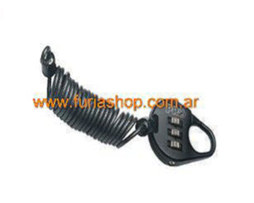 Candado antirrobo espiralado 1.2m