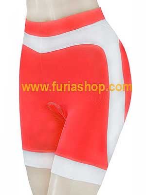 Calza fluo de mujer para ciclismo