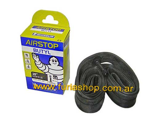 Camara valvula Schrader Michelin Air Stop 26X1.10 a 1.50 Mountain Bike