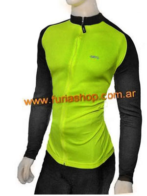 Camiseta ciclismo manga larga hombre