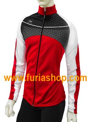 Campera de ciclismo abrigo frisada