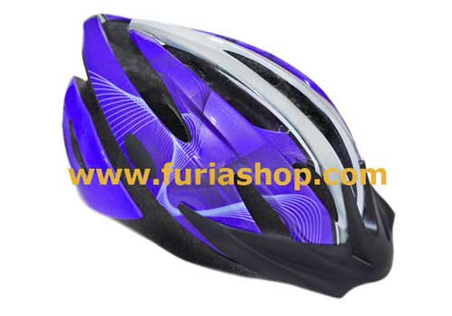 Casco con visera bicicleta mujer