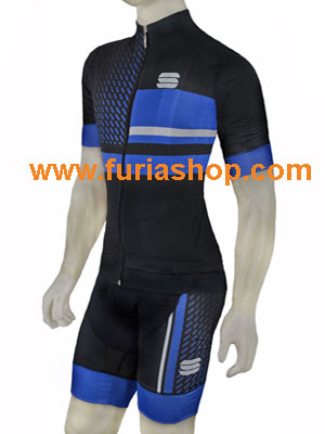 alza de ciclismo y remera hombre