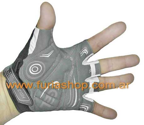 Guantes dedos cortados con gel