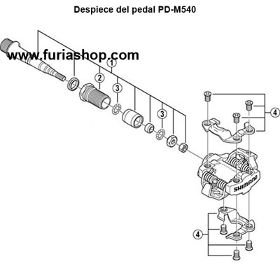 Pedales automaticos Shimano PD-M540