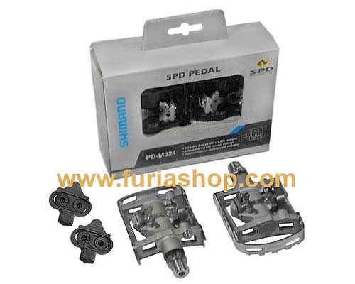 Pedales Shimano PD-M324 combinados
