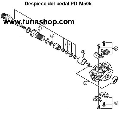 Pedales Shimano PD-M505 MTB
