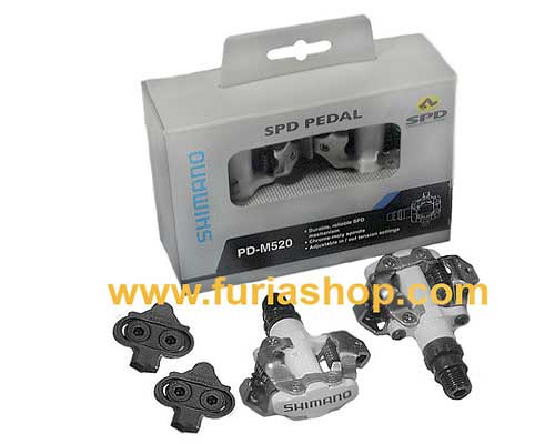 Pedales automaticos Shimano PD-M520 W