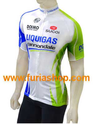 Remera ciclismo Liquigas manga corta