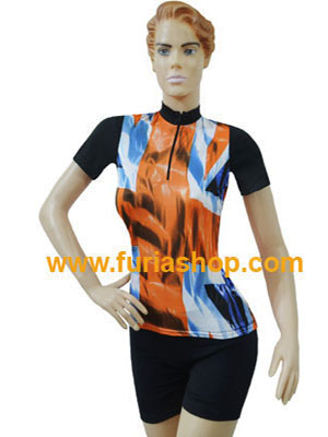 Remera de mujer para ciclismo Audax