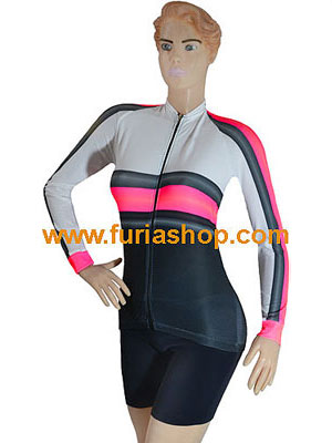 Remera mujer para ciclismo manga larga