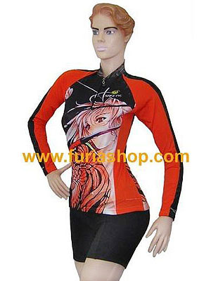 Remera manga larga ciclismo mujer