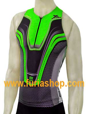 Top para triatlon Xtres RX-One Fluo