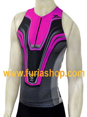 Top para triatlon Xtres RX-One Fluo